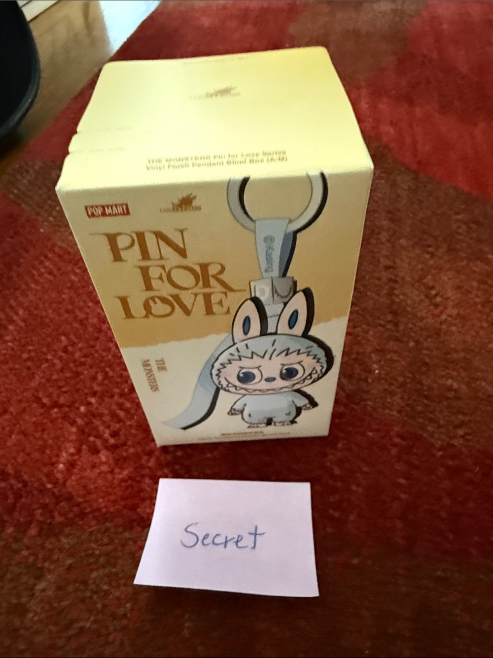 Pin For Love Blue Bunny Keychain Collectible